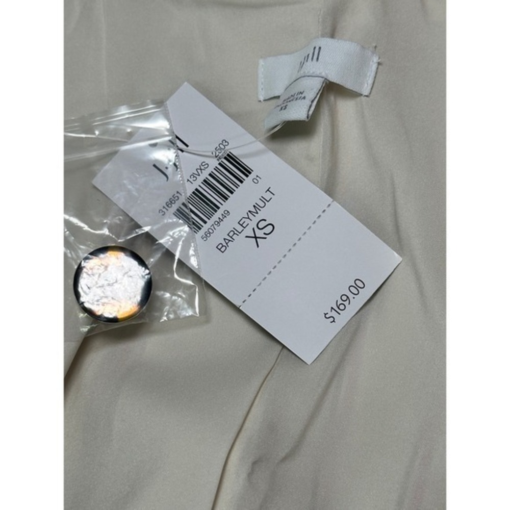 J.Jill Linen Stretch Double Breasted‎ Blazer Pink Stripe XS - Picture 6 of 11